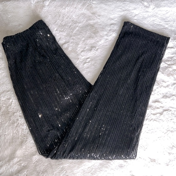 Black sequin pants - Picture 2 of 9